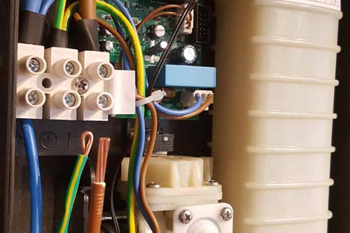 Electric shower wiring