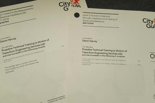 Electrical qualifications